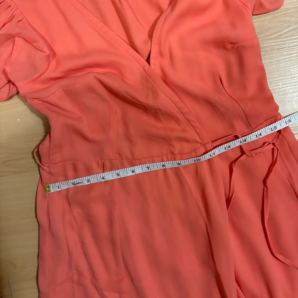 NWT Abercrombie & Fitch Coral Wrap Midi Dress Women’s Small Feminine - Picture 13 of 16